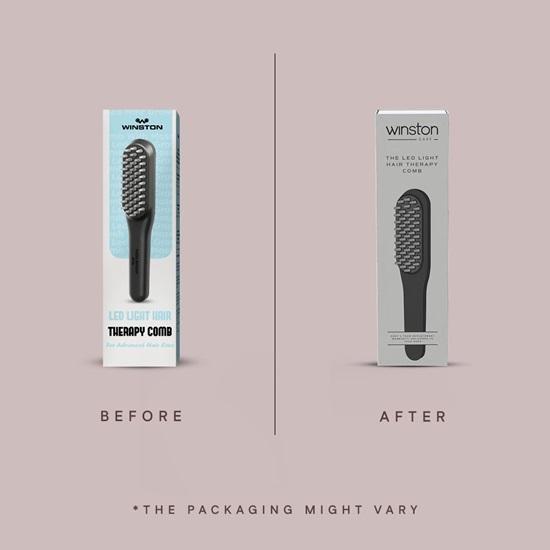 Hair Growth Comb with Red  Blue Light Therapy  Head Massager  Scalp Treatment, Hair Fall Control Rechargeable Electric Detangler for Men  Women (Grey)