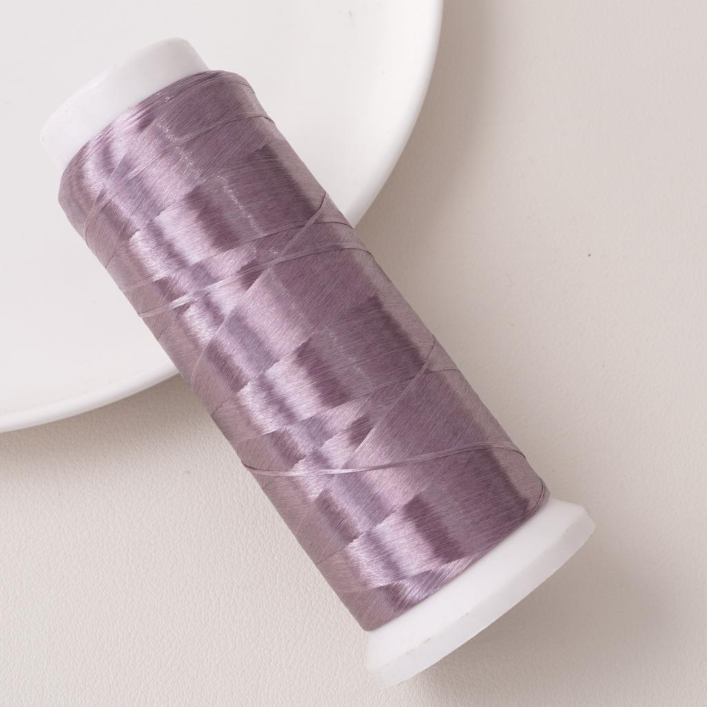 Fil polyester sans nœuds, 1 200 mètres, fil floral enveloppé de velours, pour la fabrication de bracelets, colliers et bijoux
