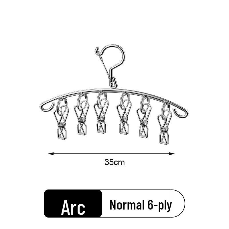 Multi-Clip Stainless Steel Drying Rack for Socks and Underwear