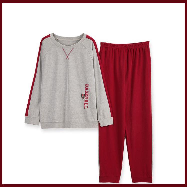 Frauen Langarm Pyjamas Anzüge Sprinf Herbst Sport Anzug Nachtwäsche Casual Lose Winter Hause Tragen Plus Größe M-5XL Pullover O Hals Baumwolle