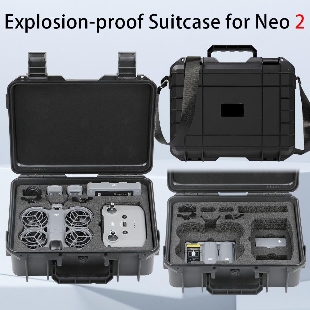 Explosion-proof Bag for DJI Neo 2 Accessories HardCase SuitcaseBag Carrying Box Anti-Shock Cover for DJI Neo 2 Drone Accessories