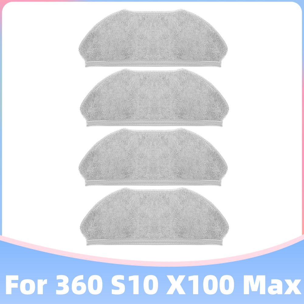 Kompatibel für 360 S10 X100 MAX Roboter Staubsauger Ersatzteil Haupt-Seitenbürste Hepa Filter Mopp Tuch Lappen Ersatz Zubehör