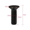 Motorcycle Master Cylinder Front Brake Reservoir Cover Cap Screws Replacement M4x0.7x12mm Black 6-Pack