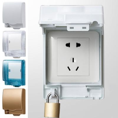 Durable Anti-shock Wall-mounted  Cover Lockable 86 Type Switch Case Protective Shield Waterproof Dustproof Box