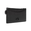 Coach Zip Card Case 13 Letter Logo Zipper Solid Color Cross Grain Leather Clutch Card Holder Wallet Women wallet Black CJ879-BLK