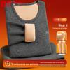 Hongdou Men's 7A Antibacterial Thermal Underwear Set with Lamb Wool Blend