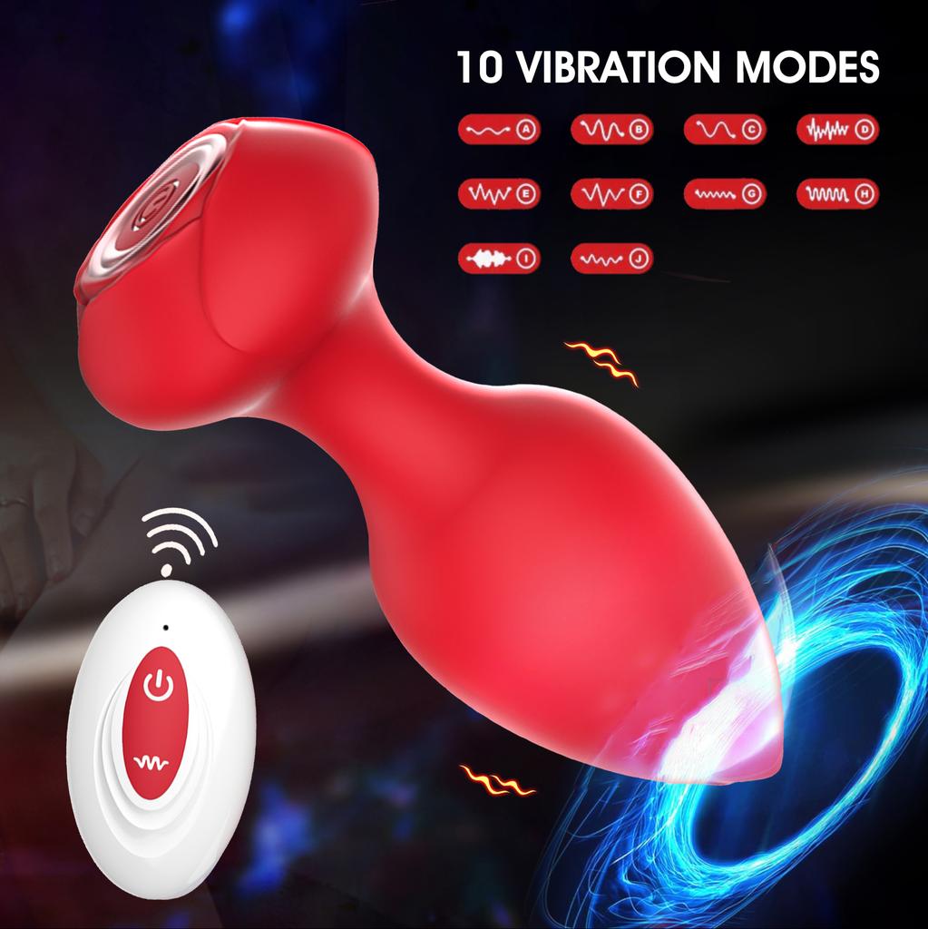 10 Vibration Modes Anal Butt Plug Vibrators Wireless Remote Controller Anal Plug Male Prostate Massage Adult Couple Sex Toys 18+