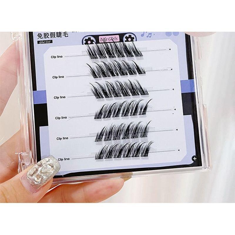 LuxeFlutter - Glue-free Fox Eye Multipack False Eyelashes Cluster