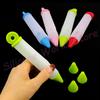 Silicone World 4 Heads Silicone Mounted Pen Chocolate Cream Mounted Mouth Dessert Decoration Writing Pen Cream Pen Baking Tools