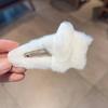 Plush Star Hair Clip for Girls Soft Fabric Covered Snap Hairpin Hair Accessory for Everyday Use and Special Occasions