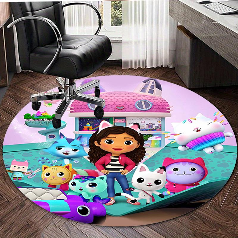 1pc Gaby's Bubble House3 Design Printed Area Round Carpet for Bedroom Living Room Home Decor Rugs Mat Non Slip Mat Rug for Bedside