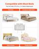 Toddler Bed Rail, Kids Beds Guard Rail with Reinforced Iron Pipe and Oxford Cloth, Adjustable Height Bed Side Railing, Portable Guard Bumper Barrier