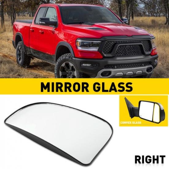 Tow Mirror Lower Glass For RAM 2009- 1500 2500 3500 4500 5500 Passenger Side