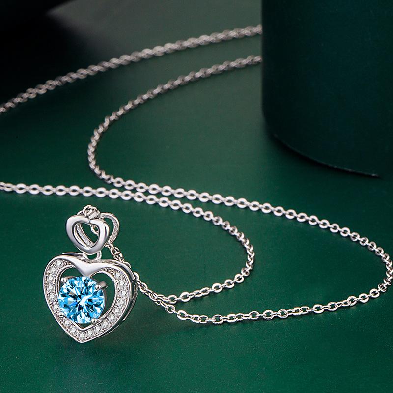 BELLA BOX Heart Pendant Necklace Multiple Colour Fashion Wedding Engagement Jewelry