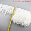1Meters Black White Feathers for Needlework Ribbon Tape Fringe Feather Trim Pheasant Turkey Ostrich Goose Marabou Sewing Clothes