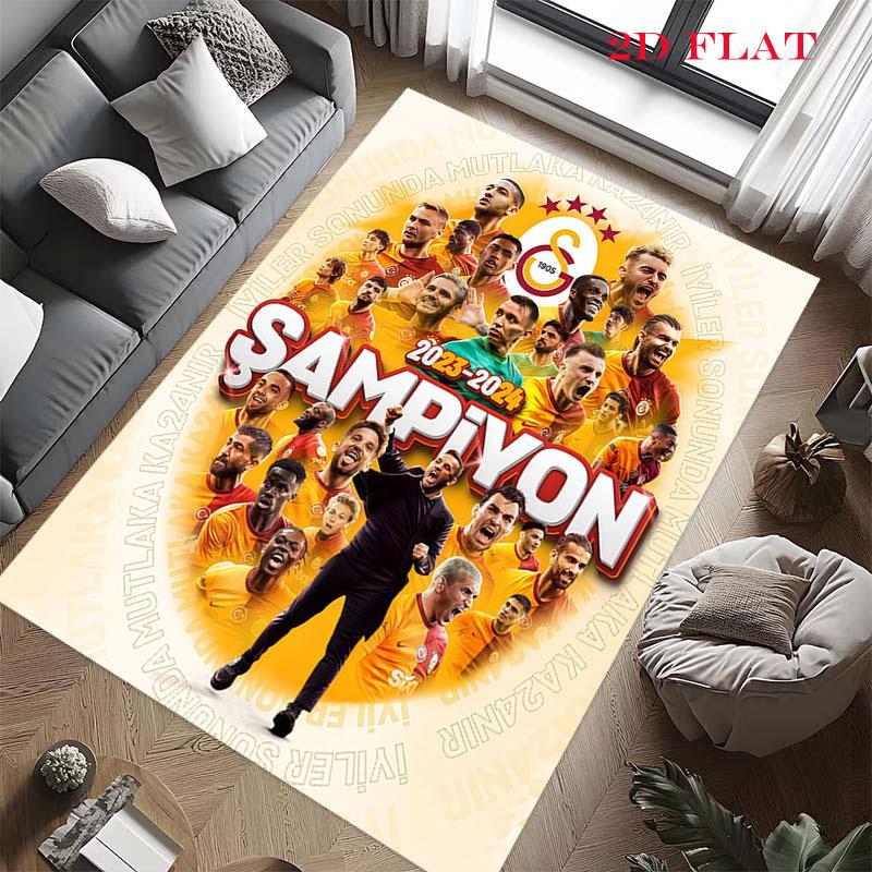 Galatasaray Bond Carpet Rug for Living Room Bedroom Home Sofa Decoration,Kids play Nonslip Floor Mat