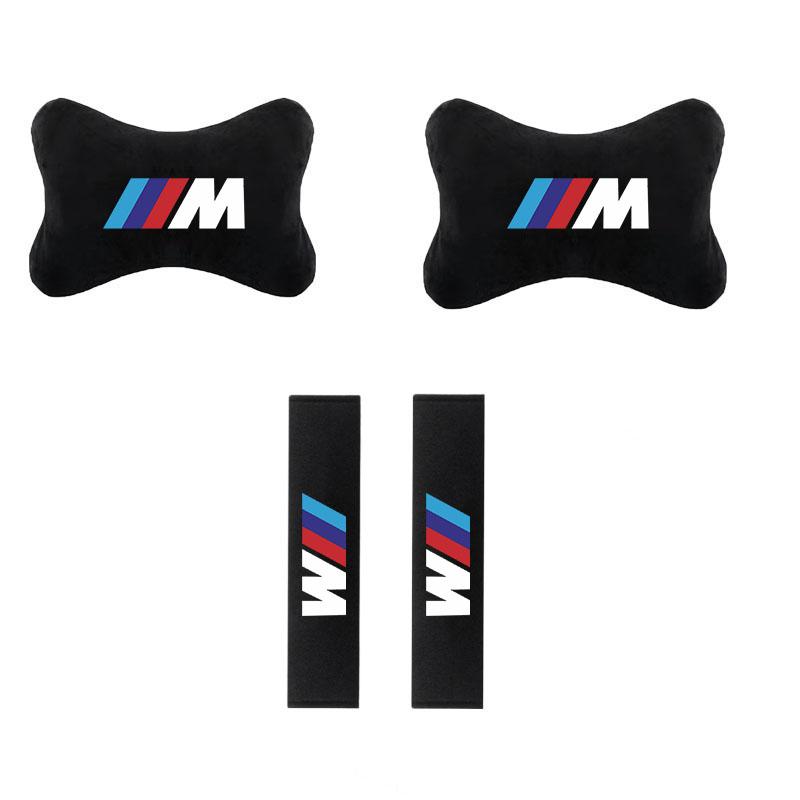 2025 Hot Car Seat Belt Protect Shoulder Pads Cervical Spine Headrest Neck Pillow for BMW E36 E46 E53 E90 E60 E93 E87 Auto Access