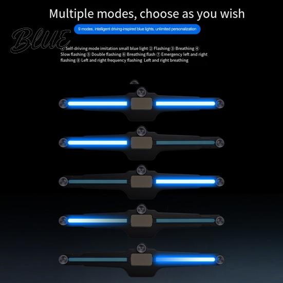 Suction Cup Warning Signal Light Solar Car Window Light LED Blue Safety Lamp for Rear Windshield Eye Catching Beam Universal SUVs Sedans And Trucks