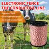 200m Roll Electric Fence Rope with Steel Poly Rope for Horse Animal Fencing,Ultra Low Resistance Wire with Insulator Suit Tool