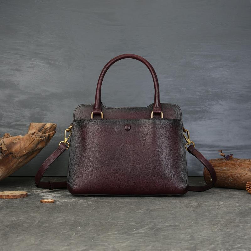 

Johnature Genuine Leather Women s Bag Large Capacity Office Commuting Handbag High-end Versatile Crossbody Tote Bag кавовий