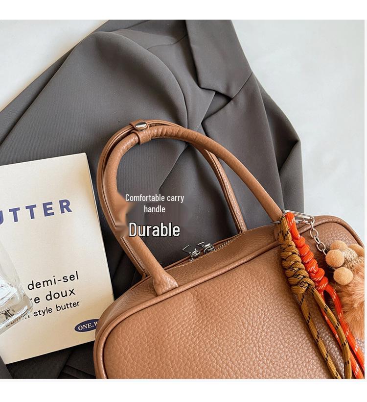 Autumn/Winter Large Capacity Niche Design Bowling Handbag - High Quality & Stylish