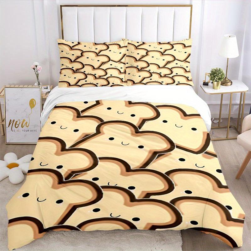 3pcs Cloud Pattern Bedding Set, Breathable and Soft, Suitable for Bedroom Decor (1*Duvet Cover + 1/2*Pillowcases, No Core) yy250821143