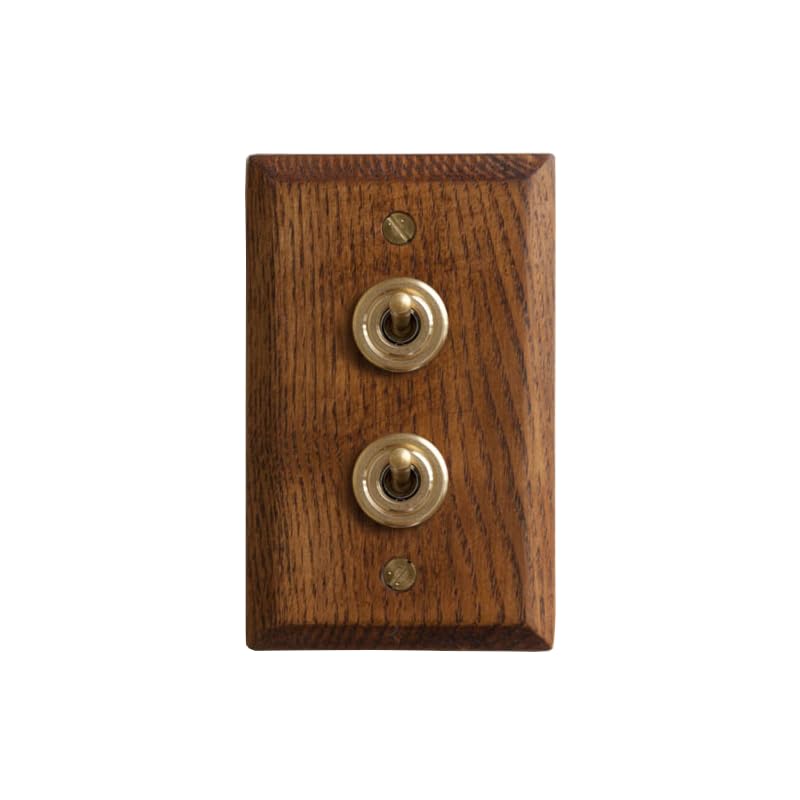

DIY Toggle Switch (2 Switches, Brown (Ash))