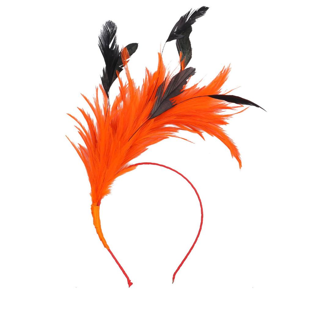 Colorful Feather Headband Headdress Holiday Party Carnival Performance Dance Decoration Head Buckle Hair Accessories Props