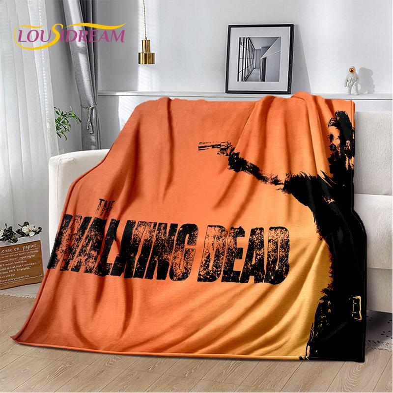The Walking Dead Horror Soft Plush Blanket,Flannel Blanket Throw Blanket for Living Room Bedroom Bed Sofa Picnic Cover Bettdecke