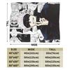 Gojo Satoru Collage Manga Velvet Throw Blanket Jujutsu Kaisen Anime Blanket for Bedding Car Super Soft Bedspread,