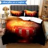 3PCS Monaco Monaco Printed Soft Bedding Set,Including 1pc Duvet Cover And 2pcs Pillowcases Perfect for Bedroom, Dormitory, Fan Gift