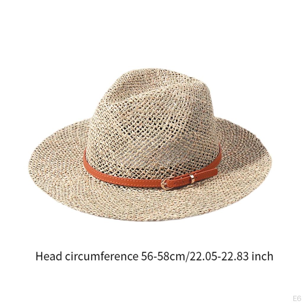 Elegant Seagrass Sun Hat for Women And Outdoor Adventures