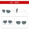 sunglasses 0RB3945 SILVER DARK BLUE POLAR 62mm polarized Ray-Ban