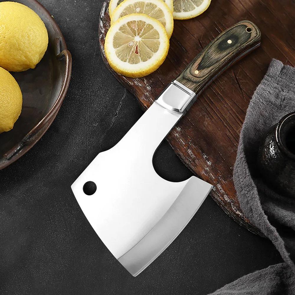 Stainless Steel Mini Axe Wood Handle Knife Axe Stainless Steel