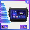 Carplay 4G-LTE 2 Din Android 12 Autorádio Multimediální video přehrávač pro Hyundai Santa Fe 3 2013-2017 IX45 Navigace GPS Stereo BT inteligentní obrazovka