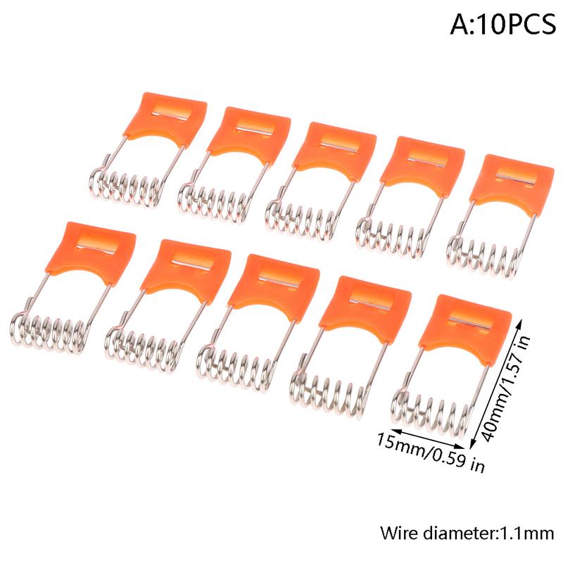10Pcs Steel Springs Metal Clamps For Led Downlight Panel Light Ceiling Light Spring Circlip With Rubber Sleeve Lighting
