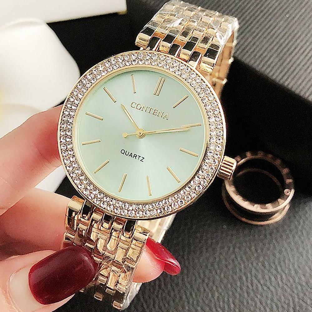 Relogio Feminino New Crystal Diamond Watch Luxury Silver Women Watches Fashion Women's Watches Full Steel Wrist Watch Clock Saat