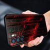 Black Red Ripple Art Phone Case For Oppo Reno 13 12 11 10 7 F Find X5 X6 A98 A80 A79 A78 A57 A54 A31 A17 Pro 5G Soft TPU Cover