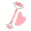 New 2PCS Gua Sha Facial Stone Facial Massager Roller Skin Care Tools Gousha Stone for The Face Roller Gouache Scraper