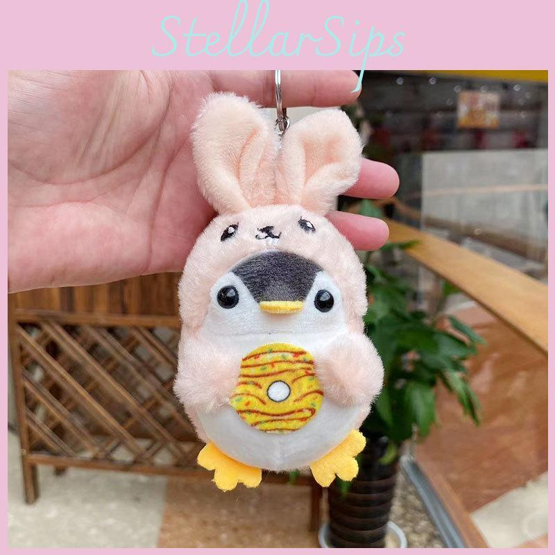 Penguin Plush Whimsical Keychain Decoration Perfect For Kids Bags And Doll Machines