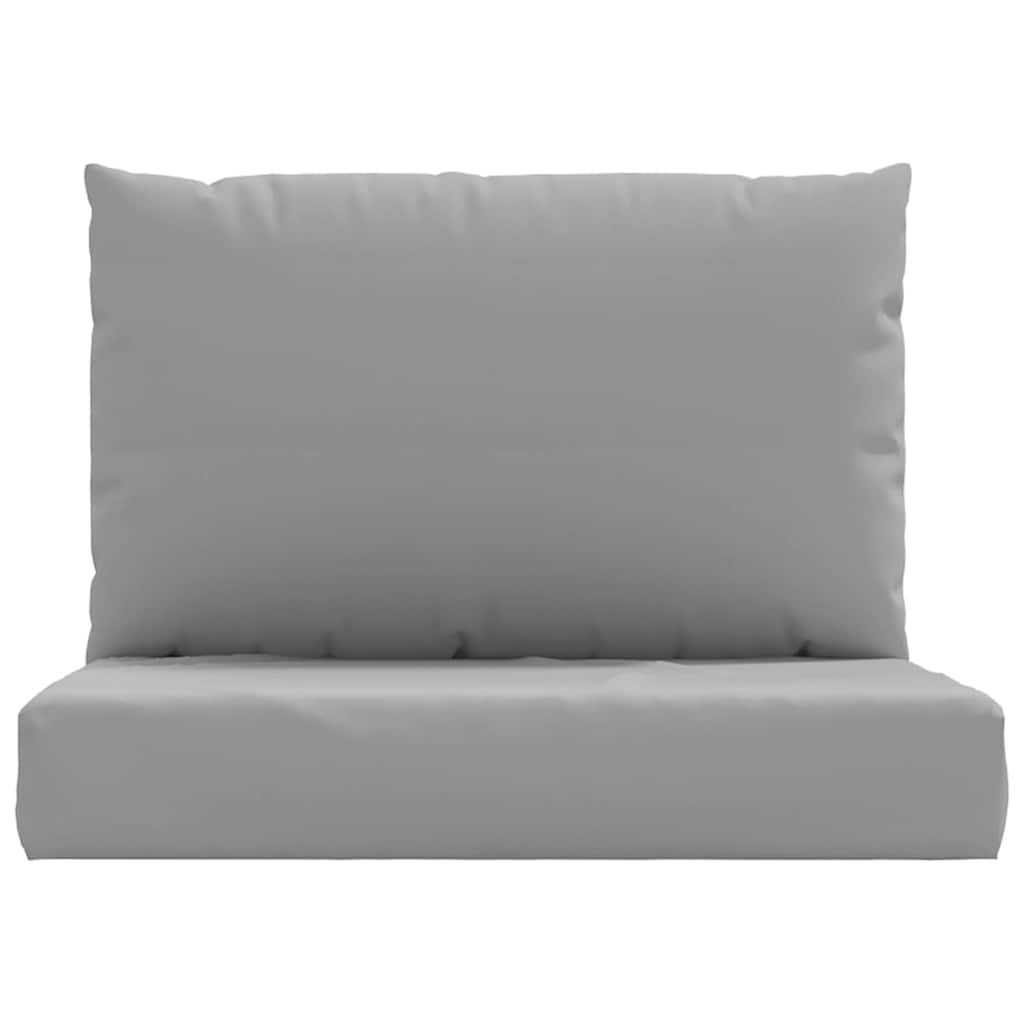 2 Piece Pallet Cushions Gray Oxford Fabric