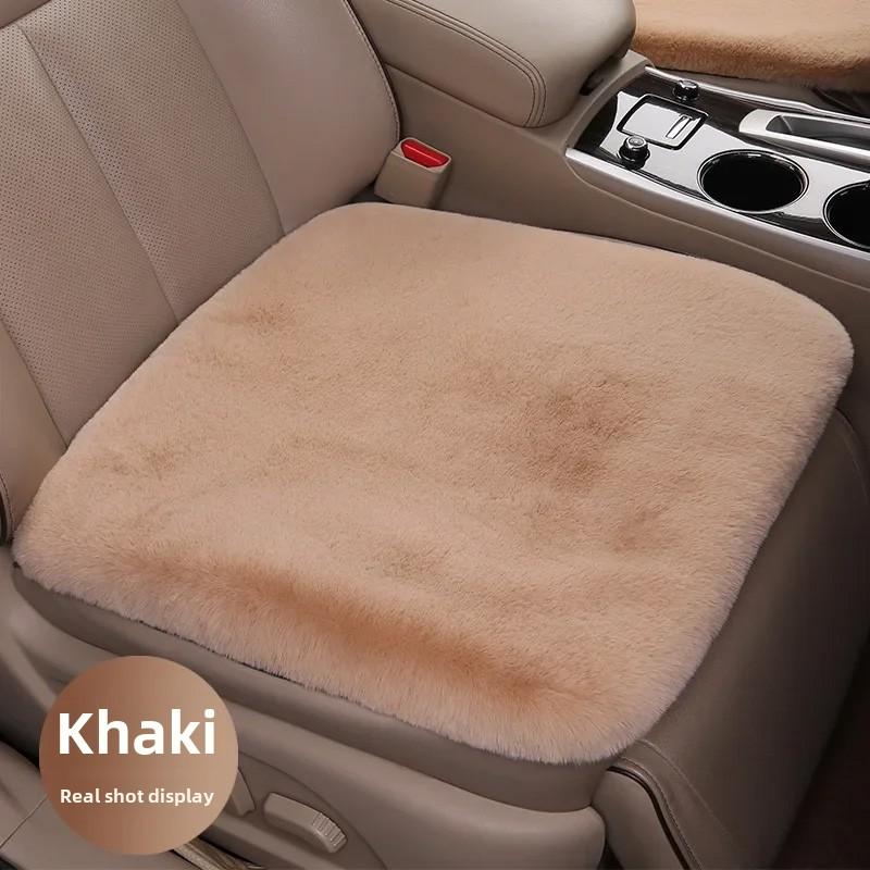 Sheepskin Car Seat Cushion Seat Covers Universal Fur Car Seat Cushion Winter Warm Car Seat Cover Automobile Interior Accessory