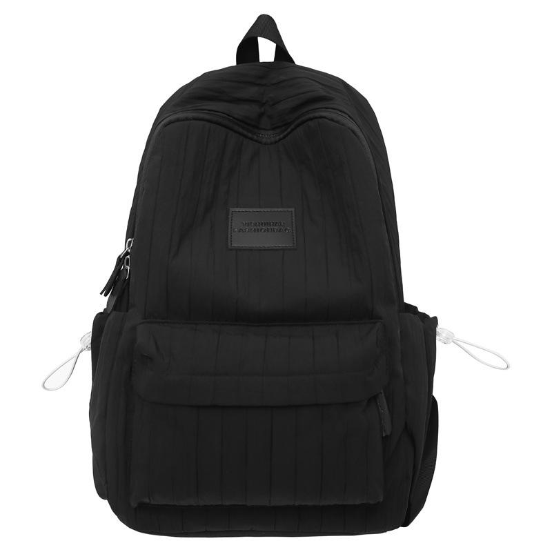 Schoolbag Solid Color Backpack 1011 New Junior High School Girls High School College Students School Bag Women Travel Lightweight Small Backpack