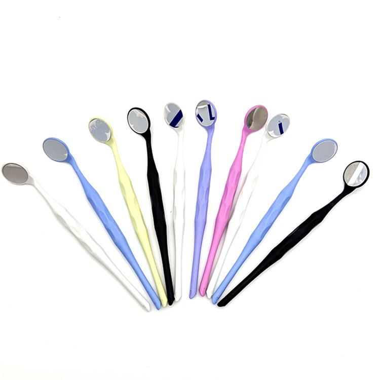 

Цветное стоматологическое зеркало для рта, односторонние и двусторонние варианты, термостойкость до 134°C, линза высокой четкости