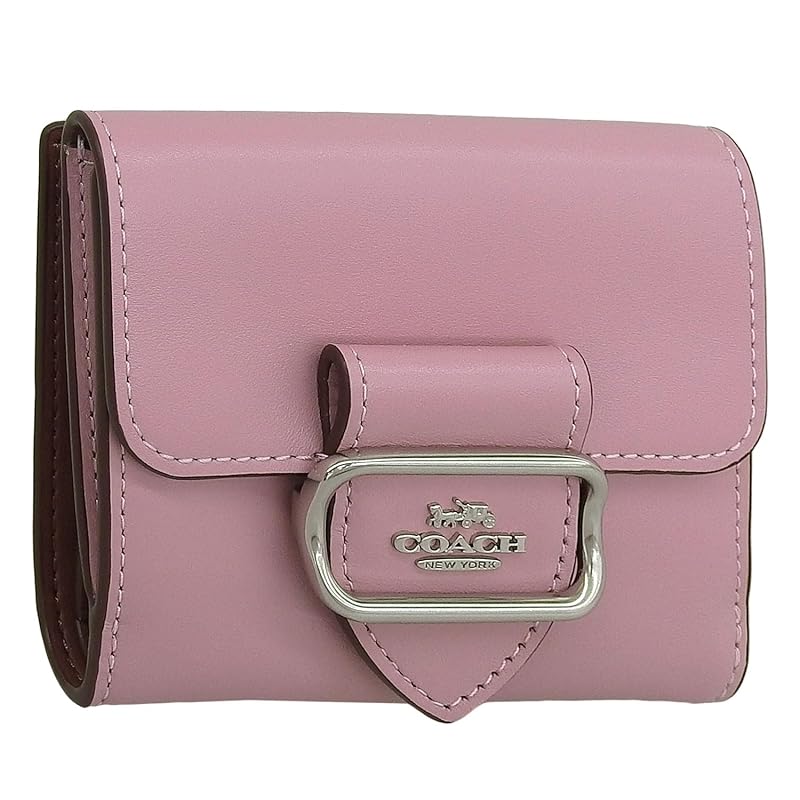 

[coach] wallet ladies bifold folding wallet compact outlet brand leather small morgan wallet CP461 (TULIP/Pink) [product]