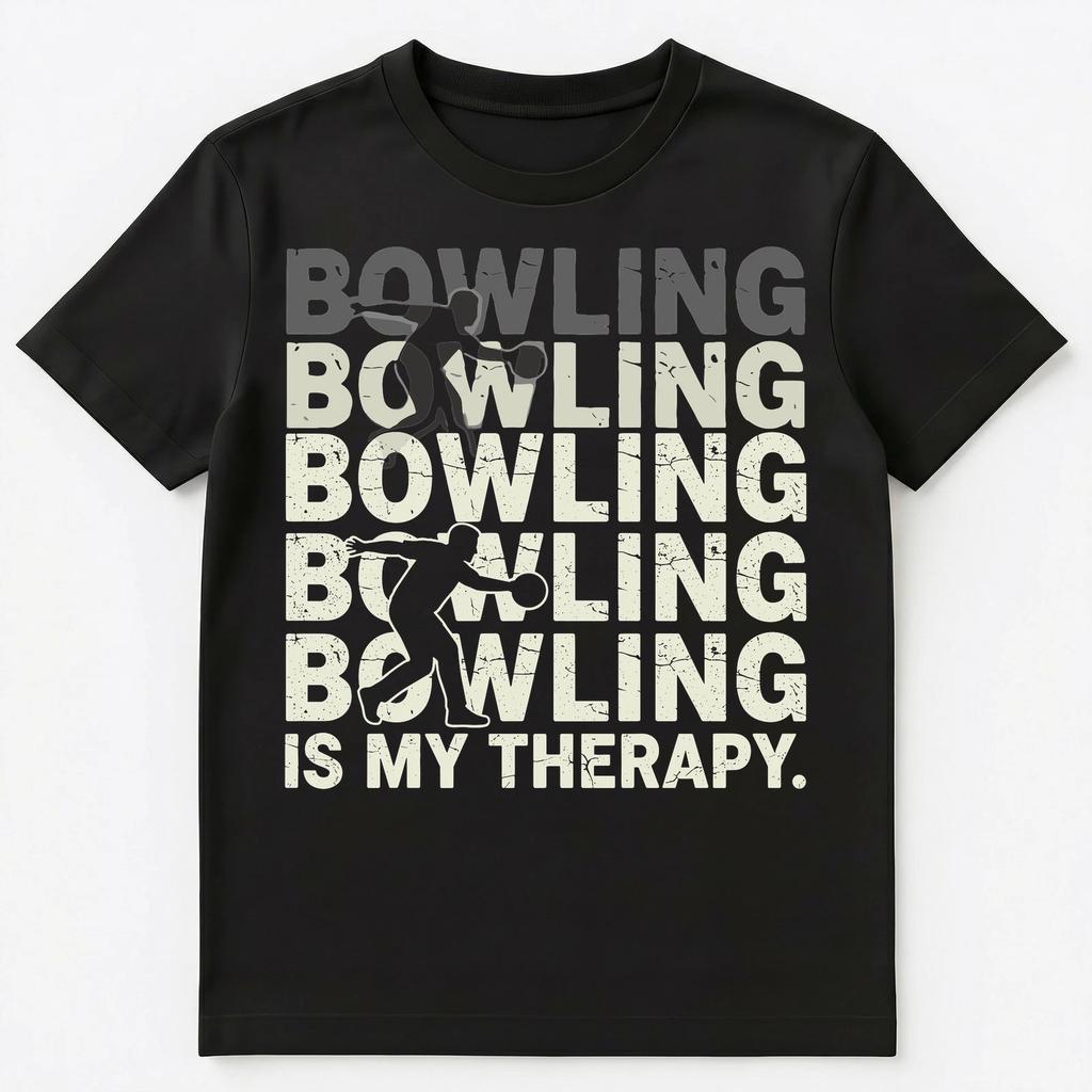 Bowling Enthusiast My Therapy Unisex T-Shirt