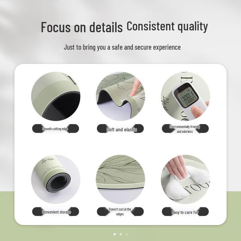 Oval Quick-Dry Absorbent Non-Slip Bathroom Mat