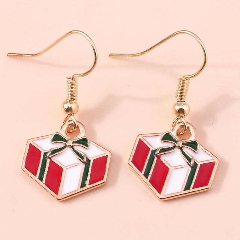 New Fashion Mix Styles Merry Christmas Drop Earrings for Women Christmas Tree Deer Santa Dangle Earrings New  Jewelry Gifts