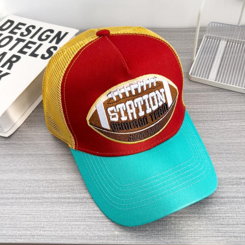 Mesh Breathable Baseball Cap Classic American Retro Style Unisex Hip Hop Sun Hat Outdoor Sport Breathable Wide Brim Trucker Hat