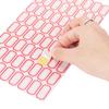 10Sheets/Pack Label Paper Self-Adhesive Stickers Name Note Price Tag Bar Sticker